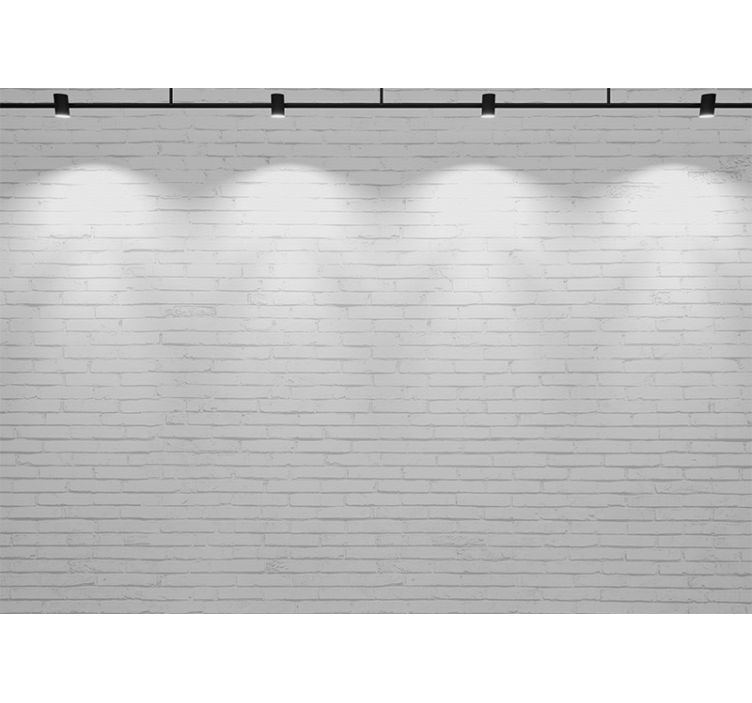 Fototapeta tekstury i wzory biała ceglana faktura - TenStickers