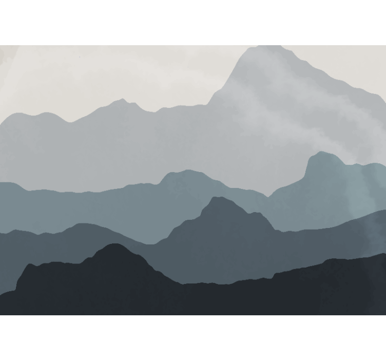 Fototapeta góry spokojny krajobraz górski - TenStickers