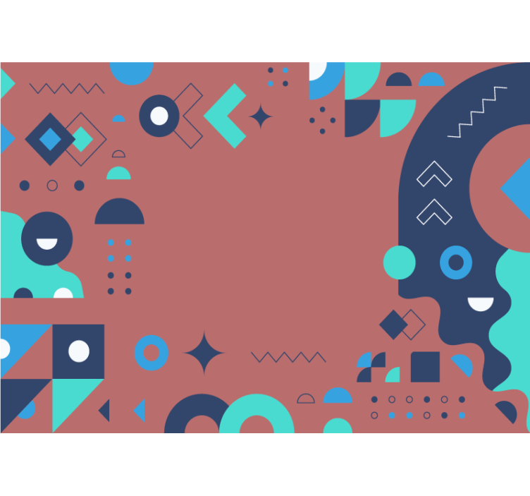 Fotoapeta abstrakcyjna w geometrycznym wzorze - TenStickers