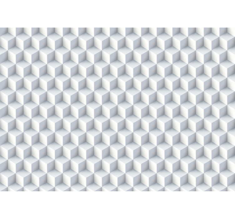 Tapeta ścienna Wiele białych kostek - TenStickers