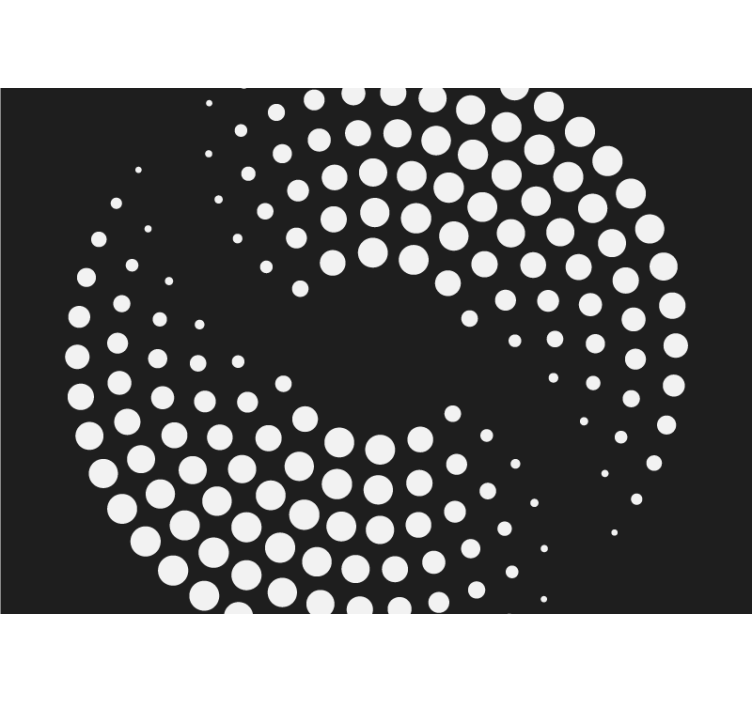 Fototapeta dynamiczny, biały, kropkowany wzór - TenStickers