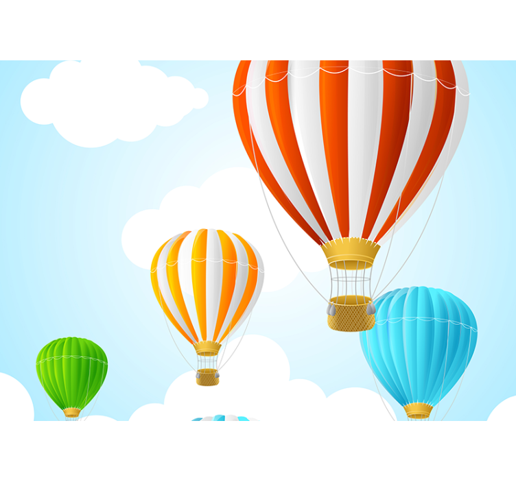 Fototapeta do pokoju dziecka w kolorowe balony - TenStickers