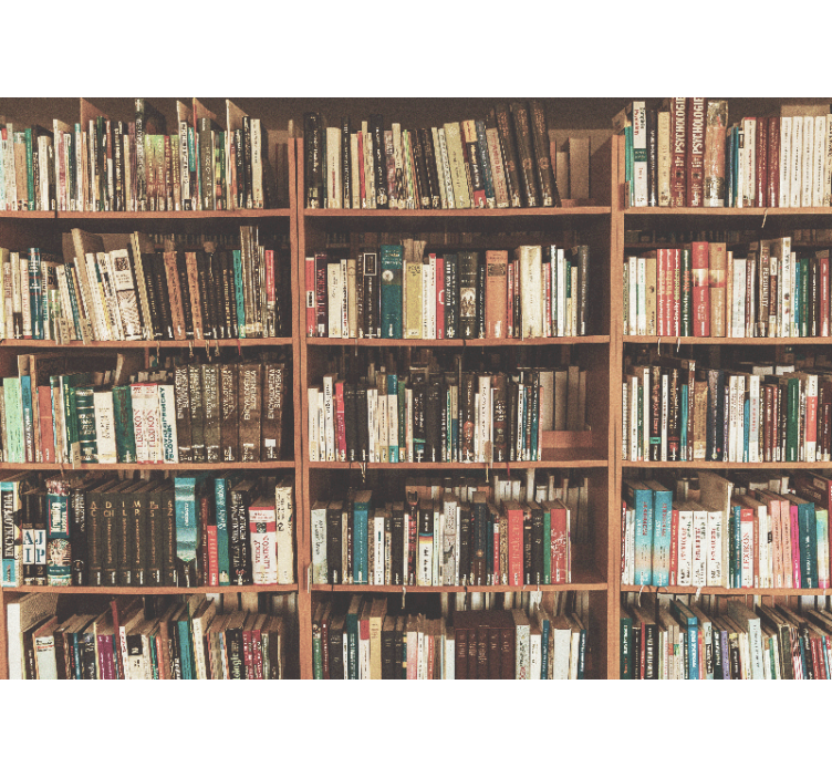 Fototapeta artystyczna półka z literaturą - TenStickers