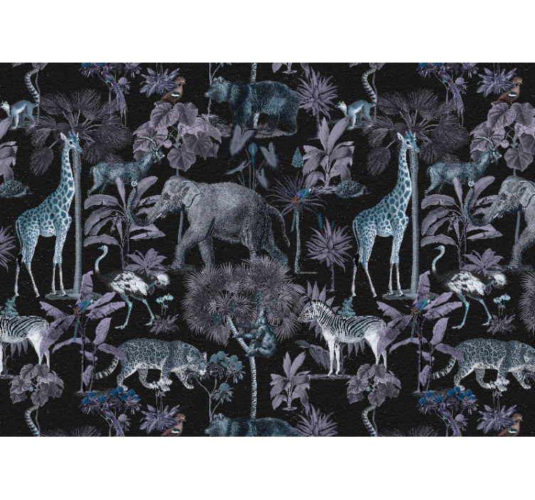 Fototapeta zwierzęta krajobraz safari - TenStickers