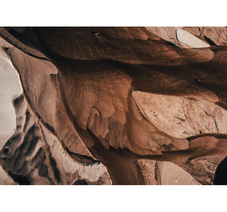 Fotoapeta abstrakcyjna wzory teksturowanego piasku - TenStickers