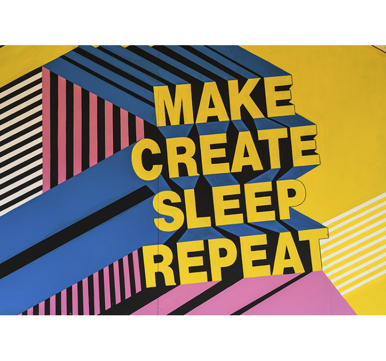 Fototapeta w napisy kreatywne motto Życia - TenStickers