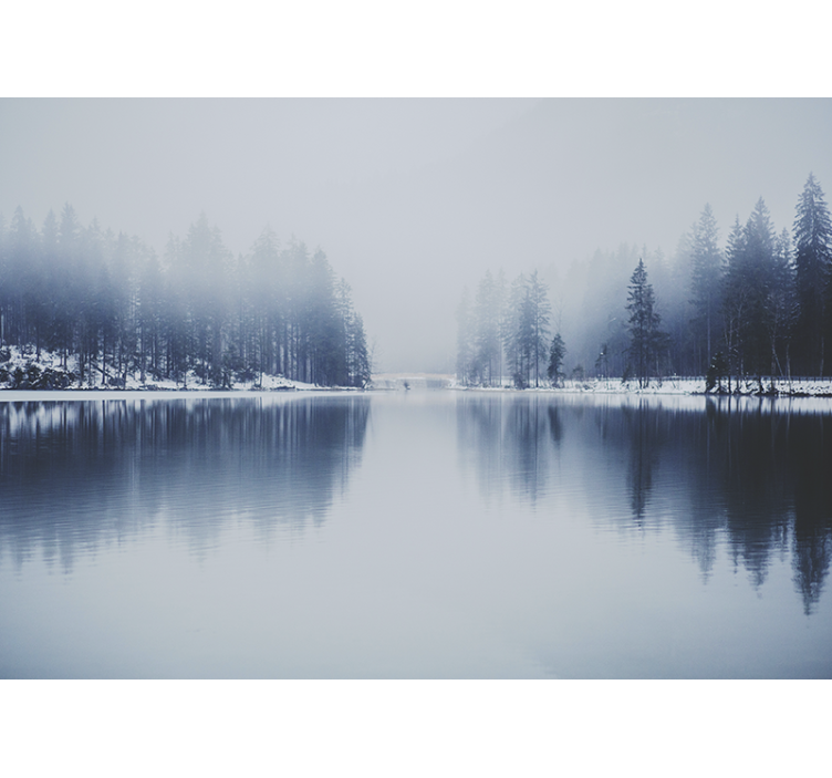 Fototapeta natura spokojny krajobraz nad jeziorem - TenStickers