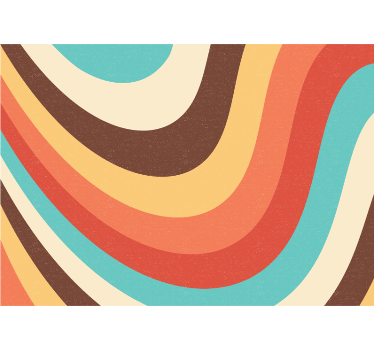 Fotoapeta abstrakcyjna fale kolorowe w zakrętach - TenStickers