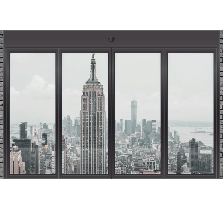 Fototapeta nowy jork panorama empire state - TenStickers