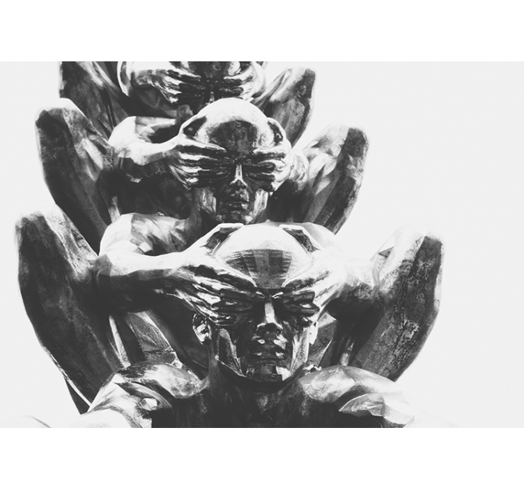 Fototapeta artystyczna abstrakcyjne postacie ludzkie - TenStickers