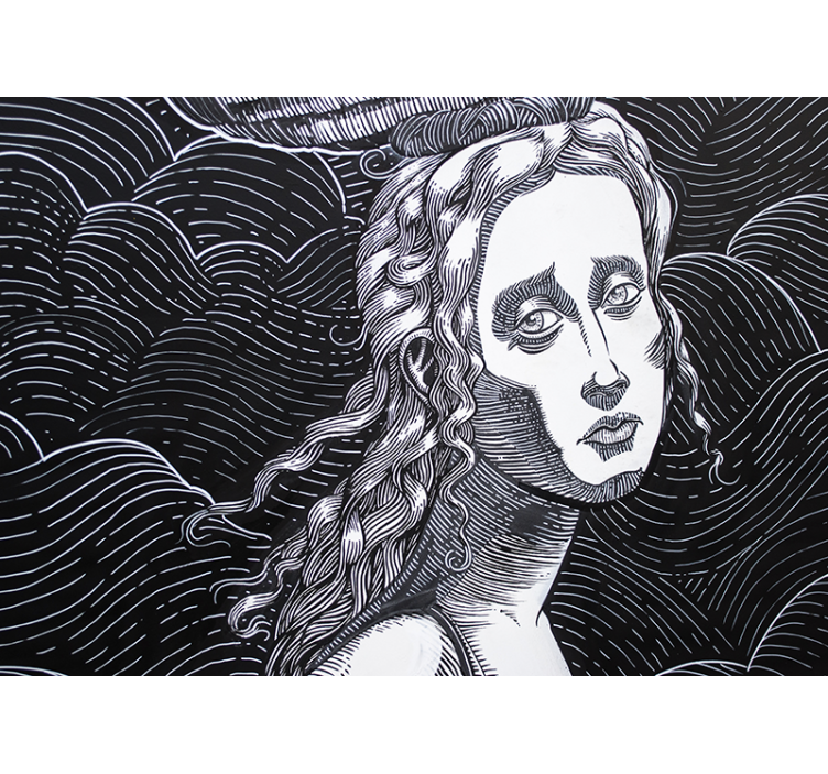 Fototapeta artystyczna złożony portret kobiecy - TenStickers