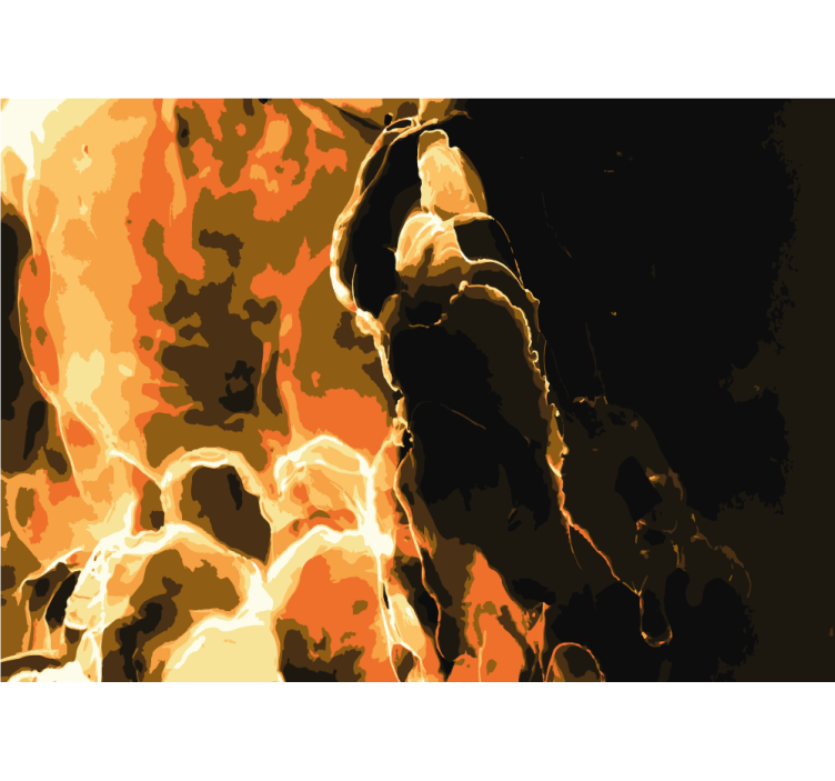 Fotoapeta abstrakcyjna płomienne wzory abstrakcyjne - TenStickers