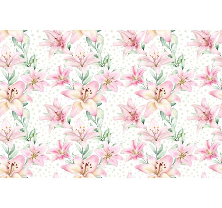 Fototapeta w maki delikatne kwiaty lilii - TenStickers