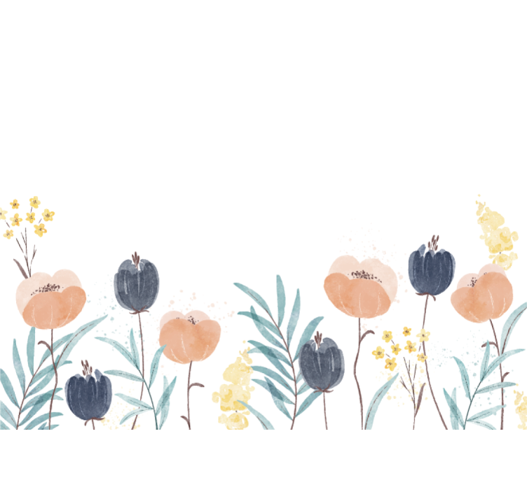 Fototapeta w kwiaty urokliwa kompozycja kwiatowa - TenStickers