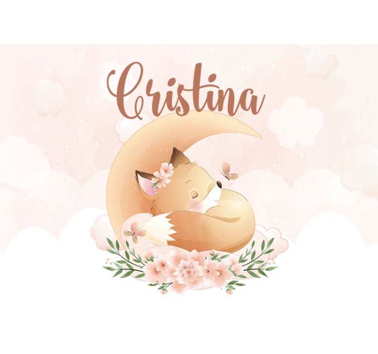 Fototapeta na zamówienie wzór Śpiącego lisa - TenStickers