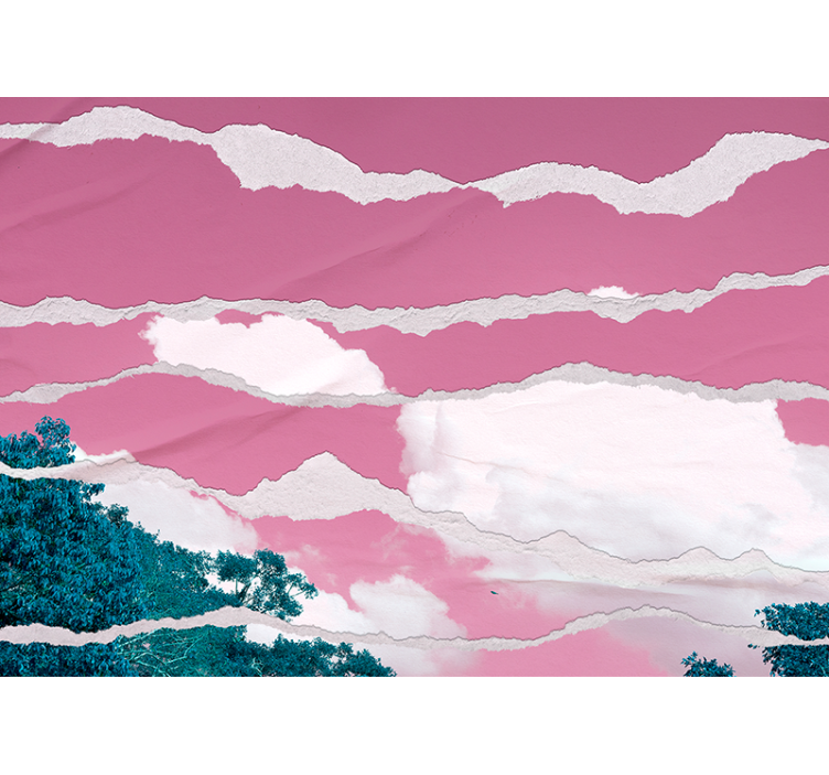 Fotoapeta abstrakcyjna warstwy chmur w zniszczeniu - TenStickers