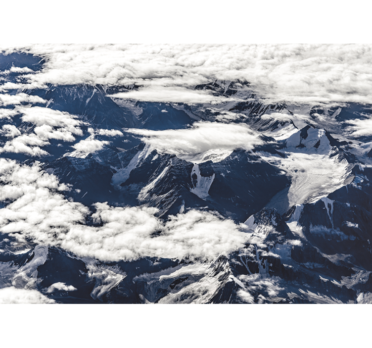 Fototapeta góry widok na majestatyczny łańcuch górski - TenStickers