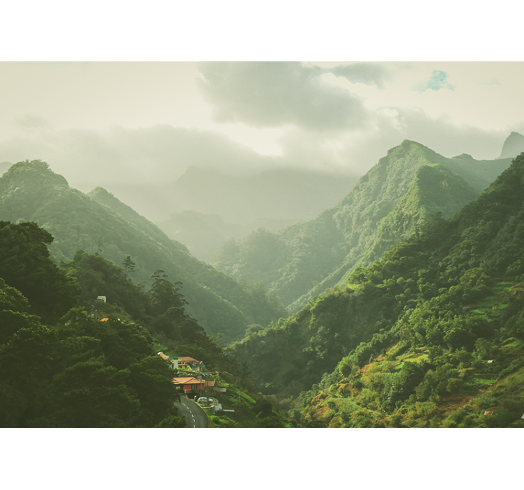 Fototapeta krajobraz dolina górska - TenStickers