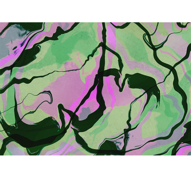 Fotoapeta abstrakcyjna w organicznych kształtach - TenStickers