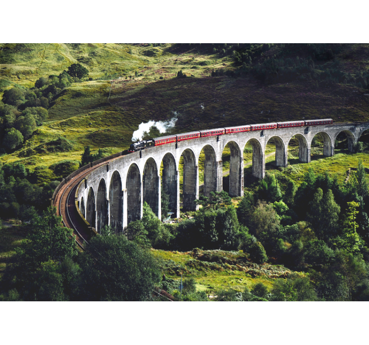 Fototapeta miasto ikoniczny most kolejowy - TenStickers