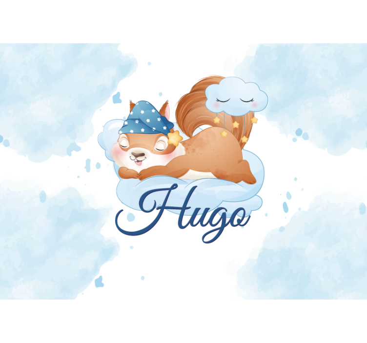 Fototapeta do pokoju dziecięcego senna wiewiórka - TenStickers