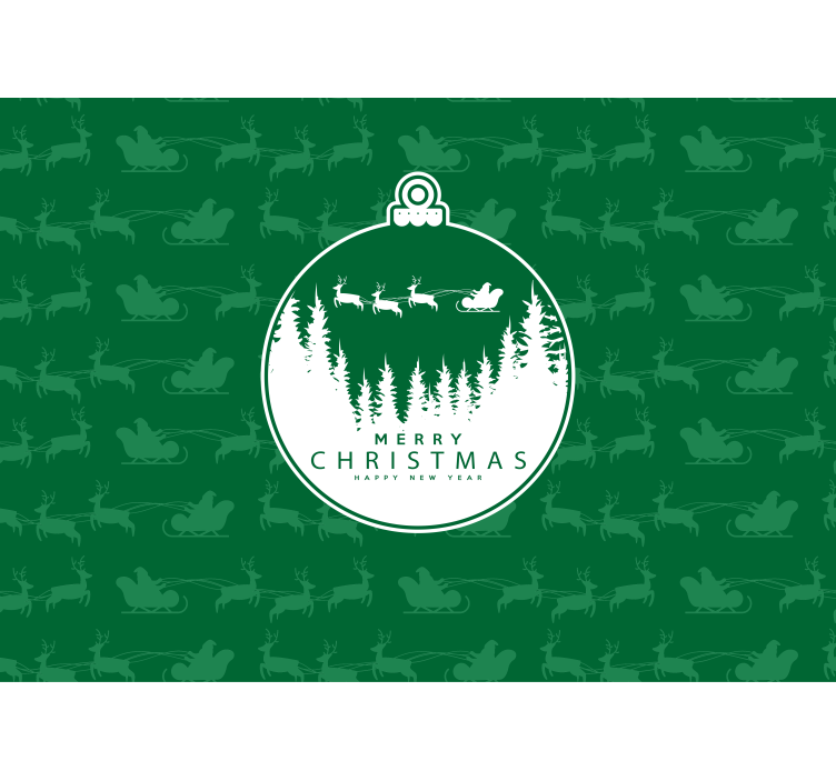 Fototapeta na boże narodzenie radosny zimowy krajobraz - TenStickers