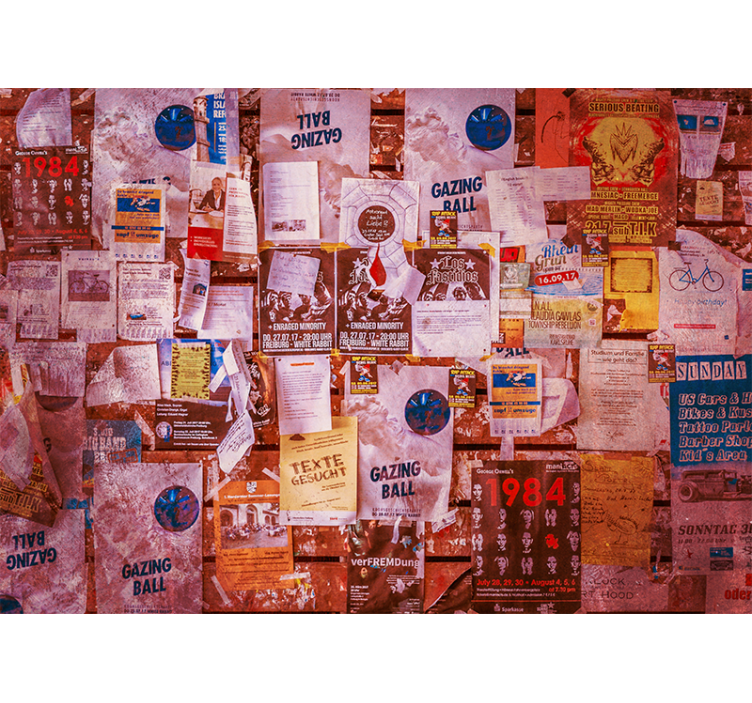 Fototapeta street art z miejskim kolażem - TenStickers