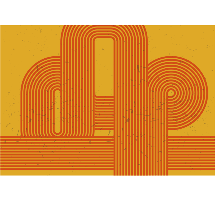 Fotoapeta abstrakcyjna wzory krzywych linii - TenStickers