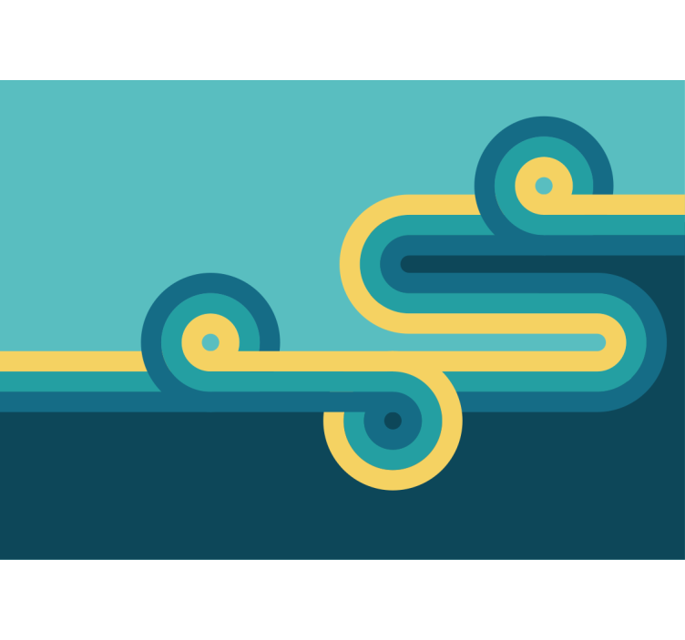 Fotoapeta abstrakcyjna ułożenie Łukowych linii - TenStickers