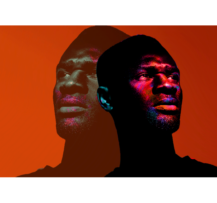 Fototapeta ludzie dynamiczne sylwetki portretowe - TenStickers