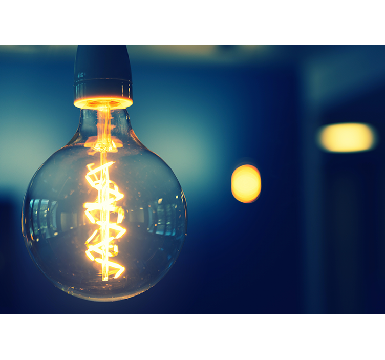 Fototapeta w napisy elegancka lampa wisząca - TenStickers