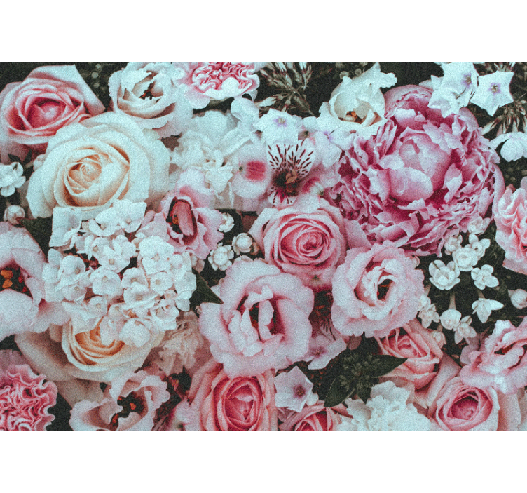 Fototapeta w kwiaty zachwyt kwiatowym ułożeniem - TenStickers