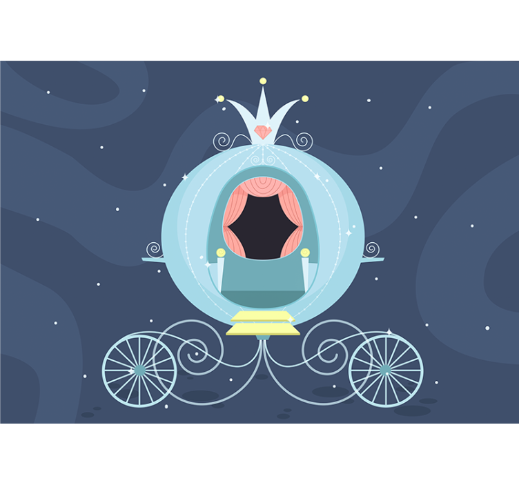 Fototapeta do pokoju dziecka powóz z bajki - TenStickers