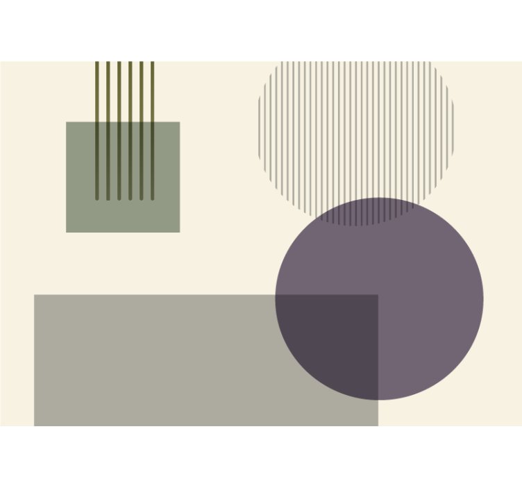 Fotoapeta abstrakcyjna z geometricznymi kształtami - TenStickers