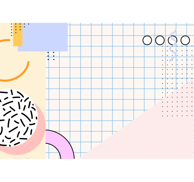 Fotoapeta abstrakcyjna w konfiguracji geometrycznej - TenStickers