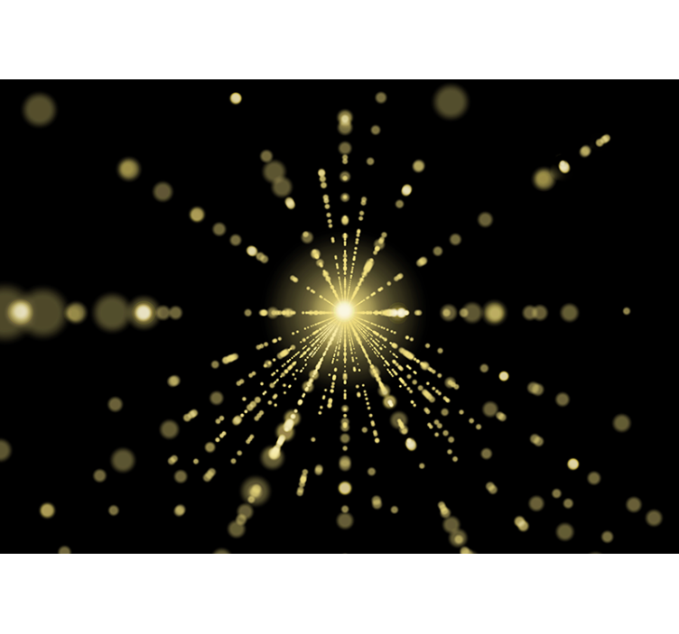 Fotoapeta abstrakcyjna promienny wybuch Światła - TenStickers