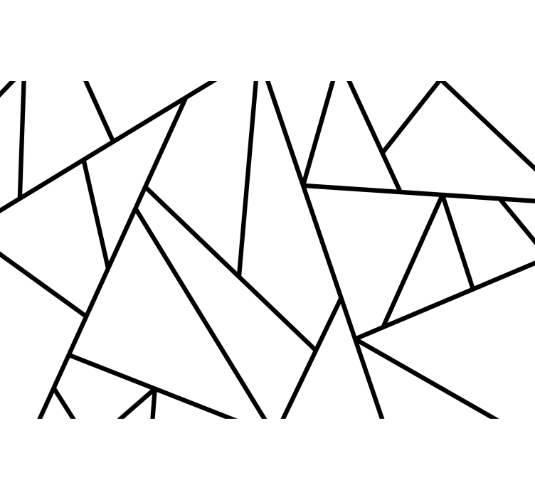 Fotoapeta abstrakcyjna czarne liniowe wzory - TenStickers