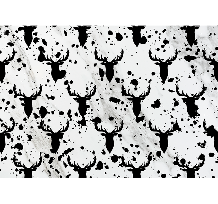Fototapeta zwierzęta wzór sylwetek jeleni - TenStickers