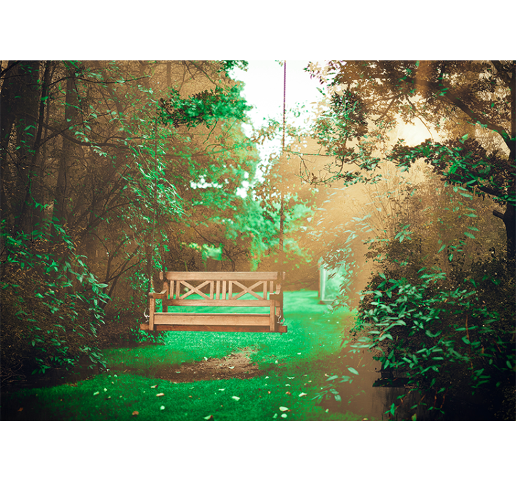 Fototapeta natura urokliwy ogród wypoczynkowy - TenStickers