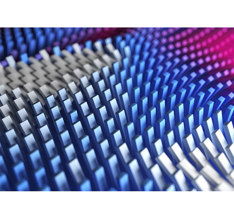 Fotoapeta abstrakcyjna fale geometryczne z fakturą - TenStickers