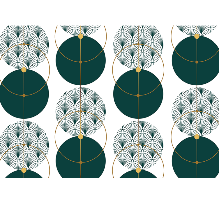 Tapeta abstrakcyjna Geo sztuka w stylu glamour - TenStickers