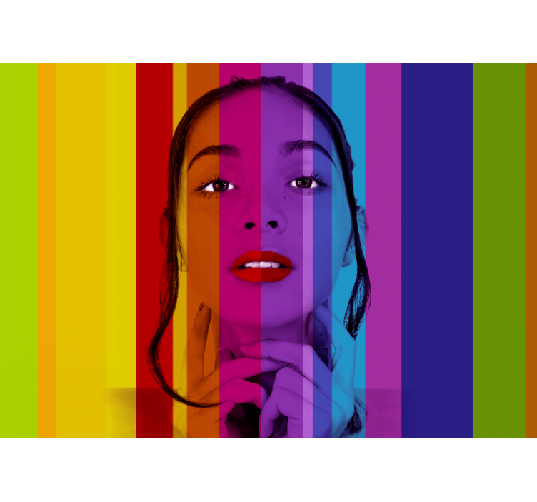 Fototapeta artystyczna kolorowy portret - TenStickers