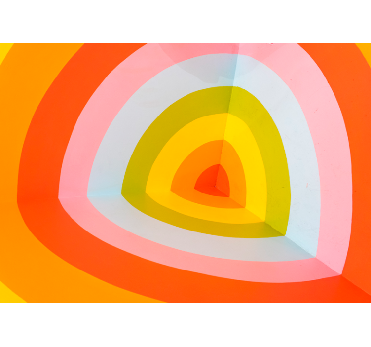 Fotoapeta abstrakcyjna kolorowe warstwowe Łuki - TenStickers