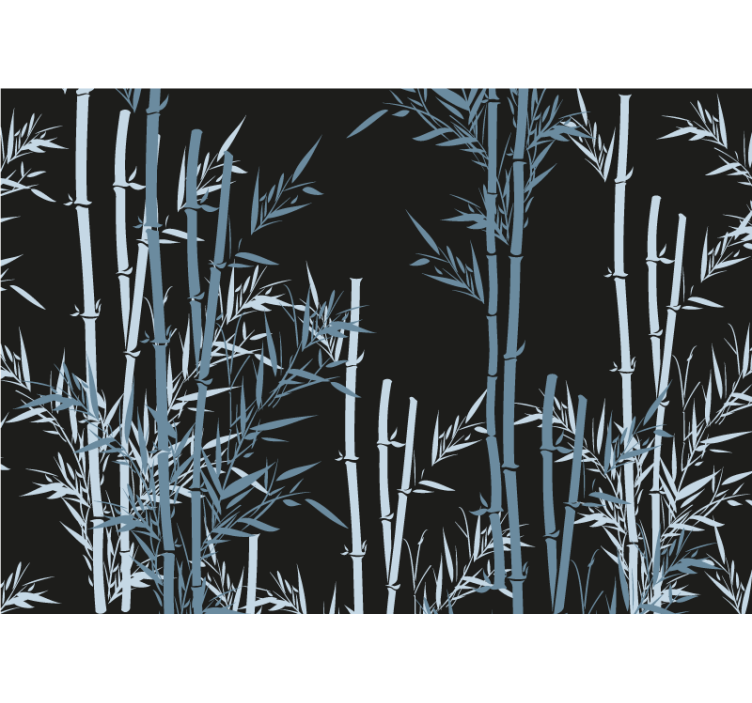 Fototapeta w bambusy wzór leśny - TenStickers