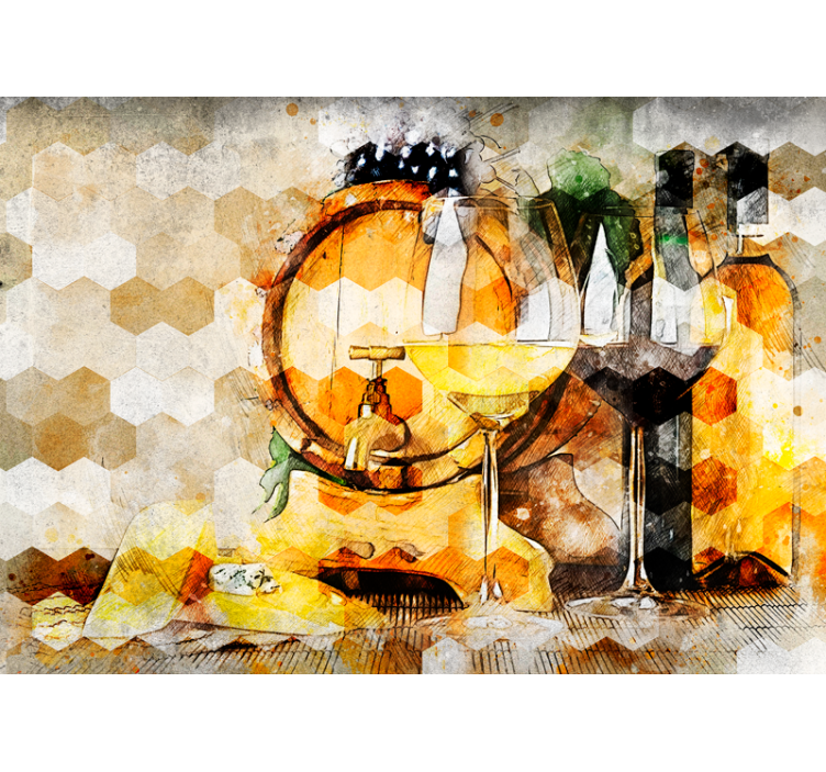 Fototapeta muzyka sztuka z beczki wina - TenStickers