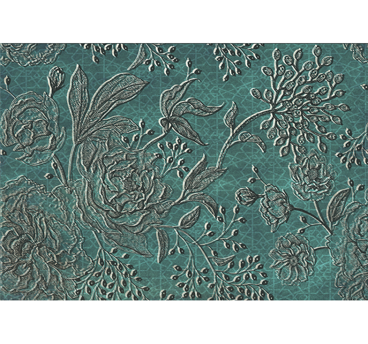 Fototapeta w kwiaty o misternym wzorze - TenStickers