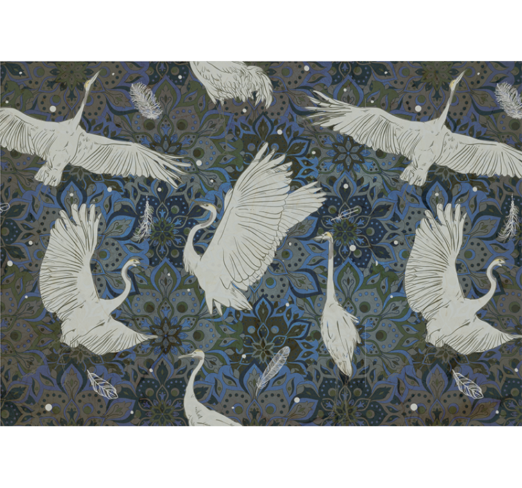 Fototapeta zwierzęta motyw eleganckiej żurawii - TenStickers