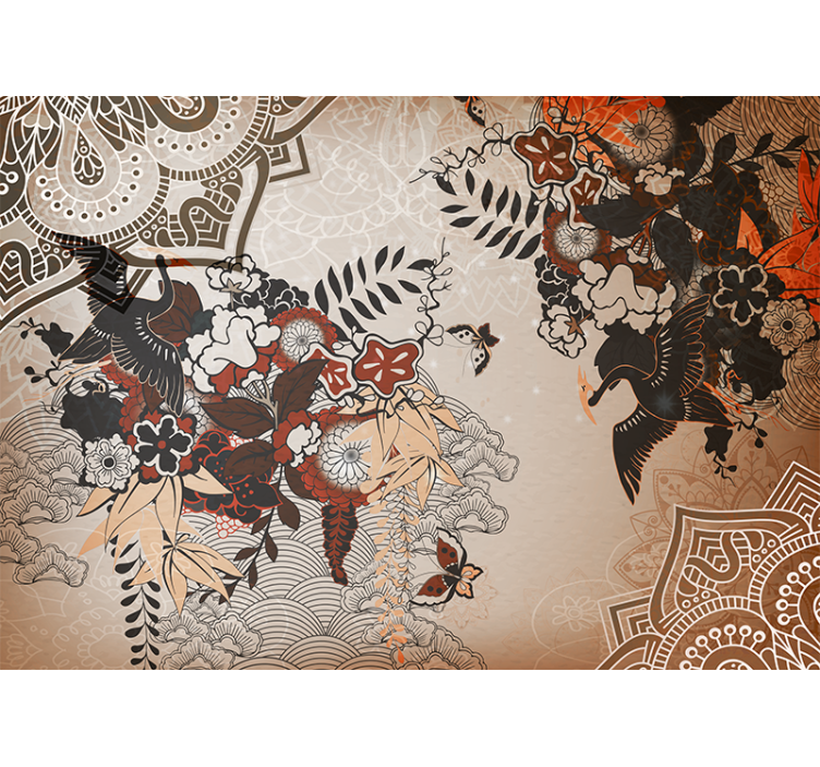 Fototapeta mandala wzory kwiatowe mandali - TenStickers