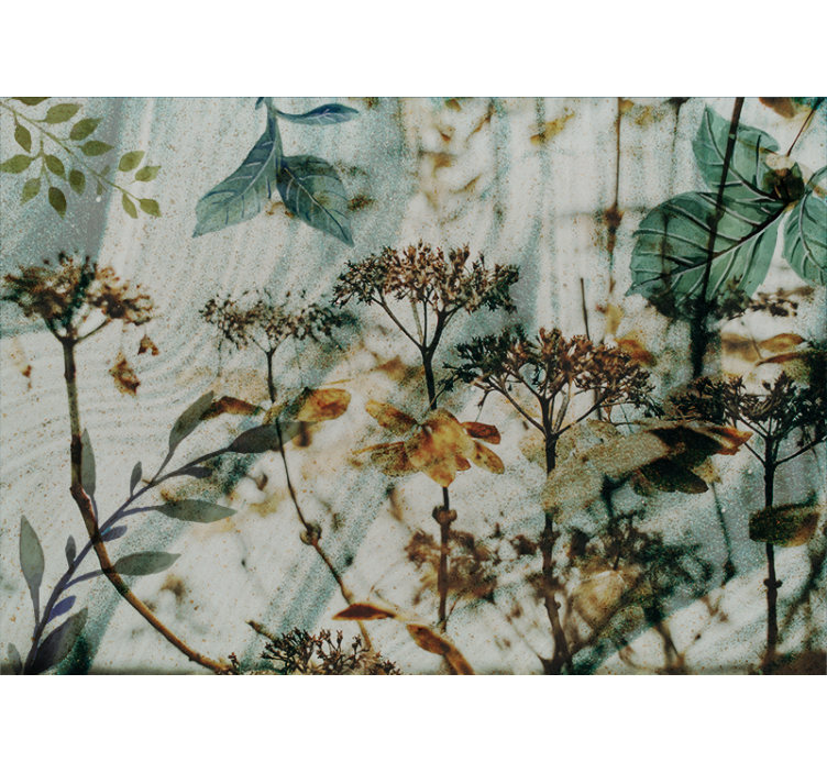 Fototapeta w kwiaty ułożenie liści kwiatowych - TenStickers