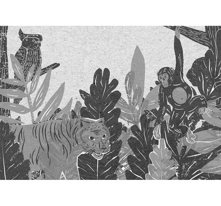 Fototapeta zwierzęta scena eksploracji dzikiej przyrody - TenStickers